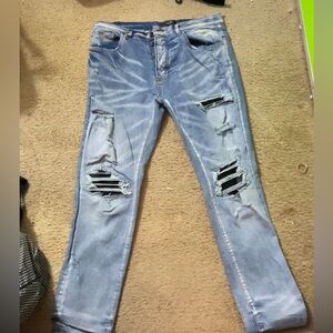 AMIRI Men's Skinny Jeans in Light Blue